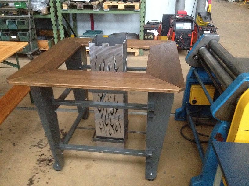 Stehbar Stahl lackiert